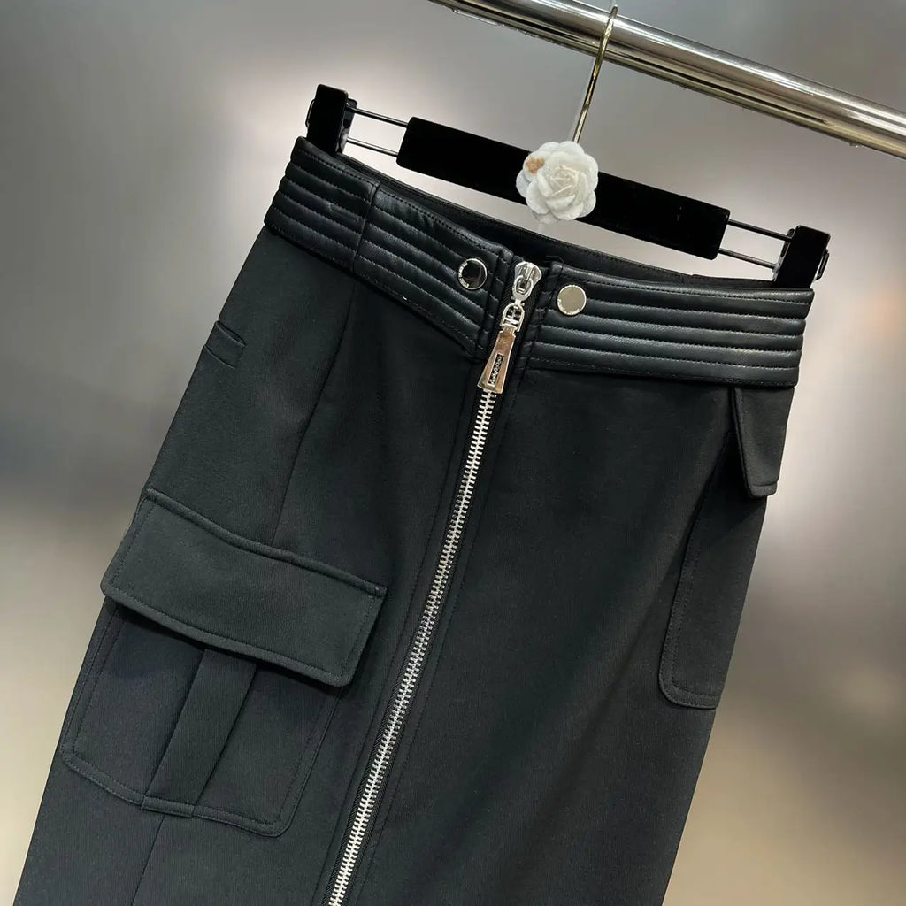 The Downtown Edge Moto Jacket & Cargo Skirt Separates