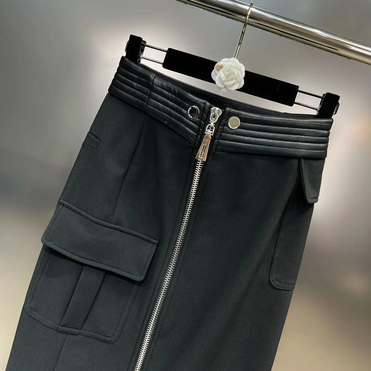 The Downtown Edge Moto Jacket & Cargo Skirt Separates