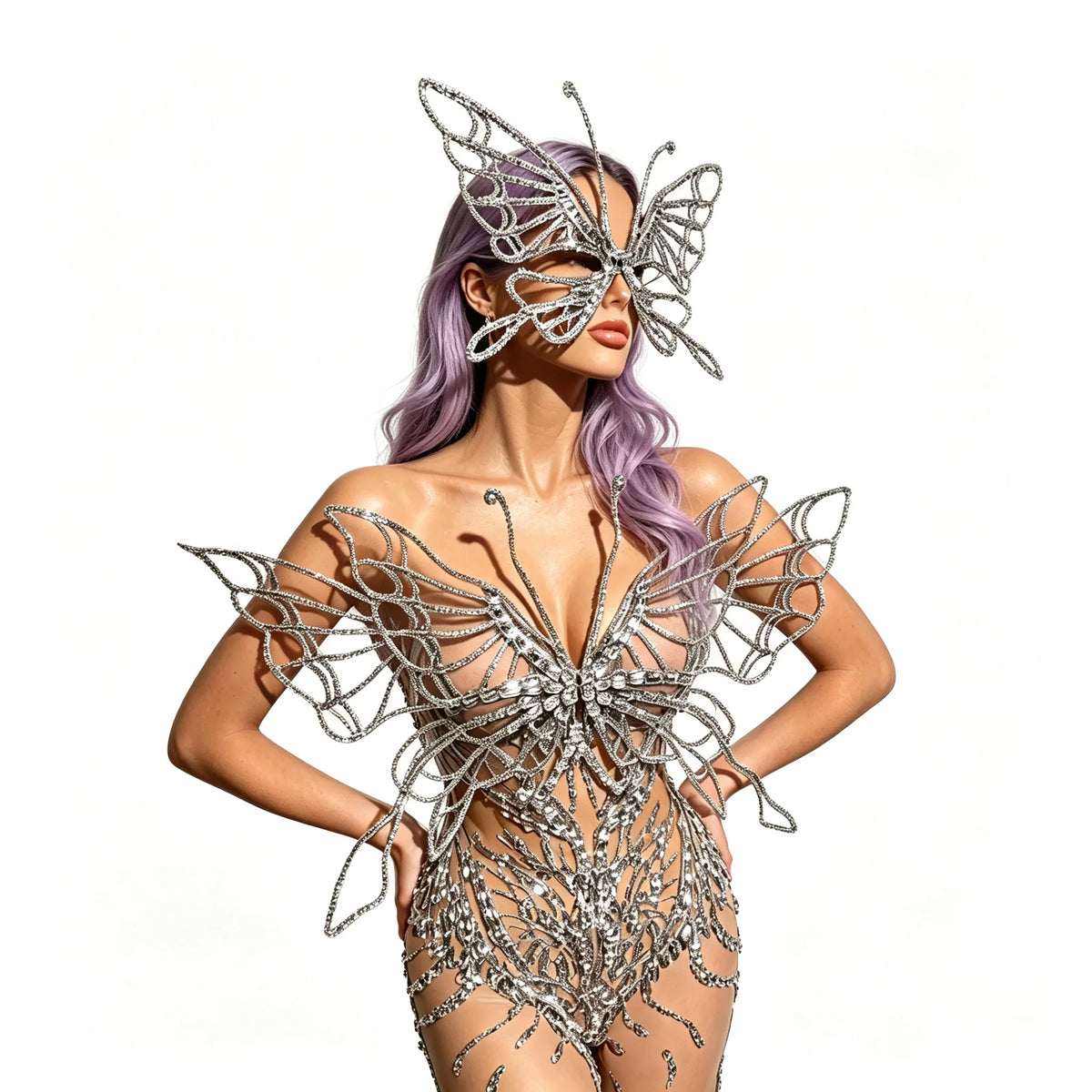 The Crystal Butterfly Mesh Costume Collection