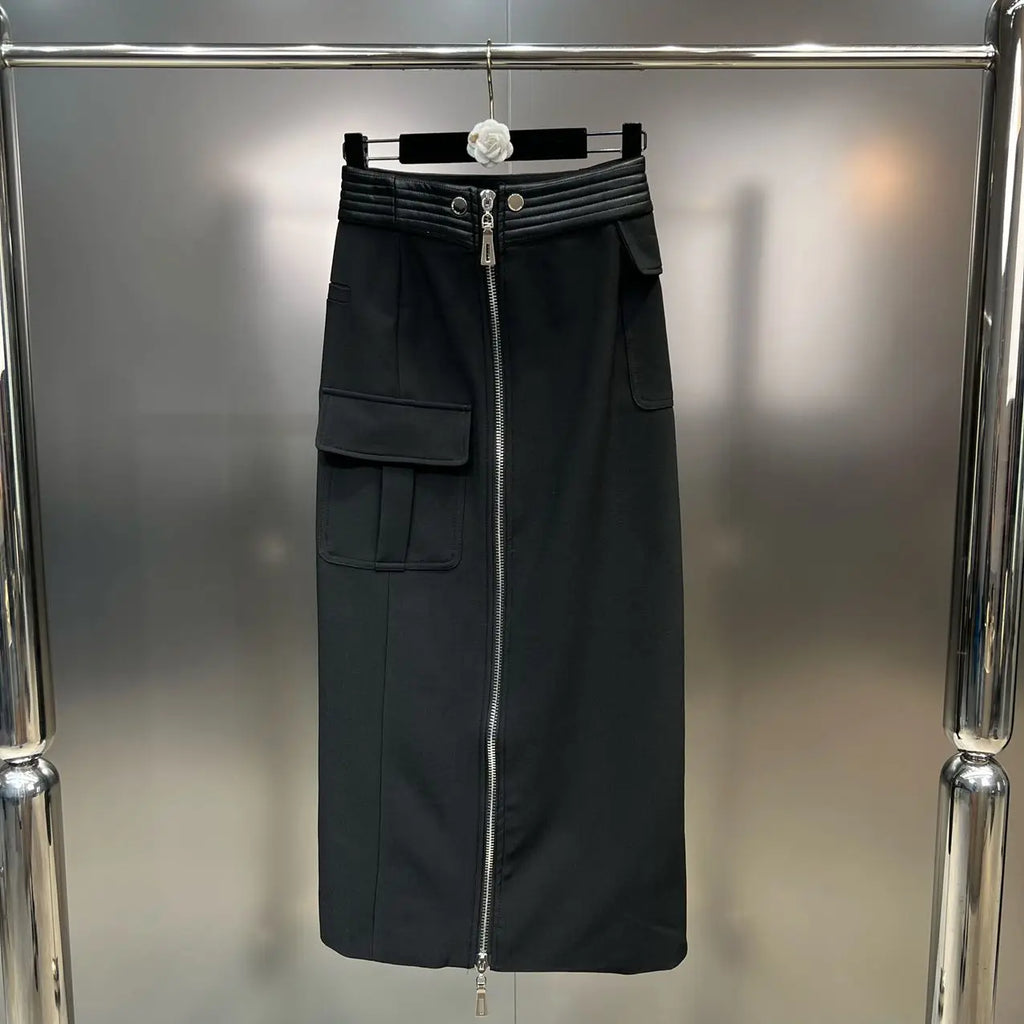 The Downtown Edge Moto Jacket & Cargo Skirt Separates