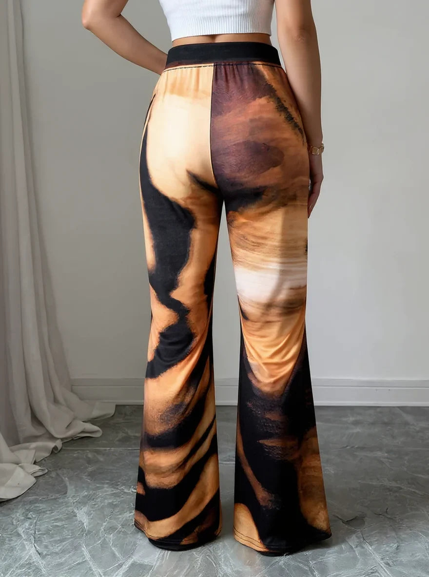 The Tiger Statement Graphic Flare Pants