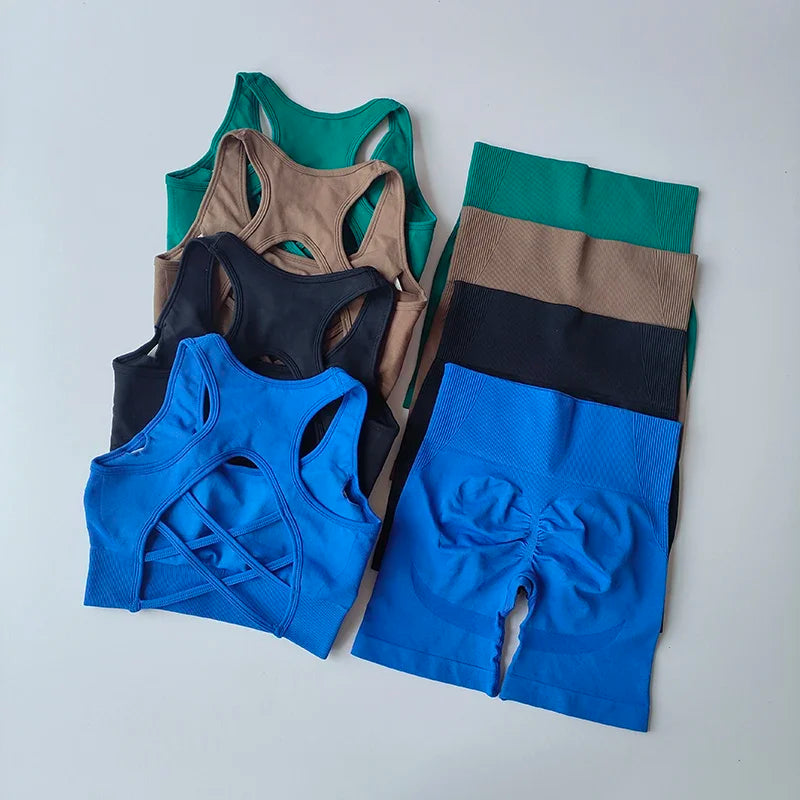 The Studio Sculpt Crisscross Shorts Set