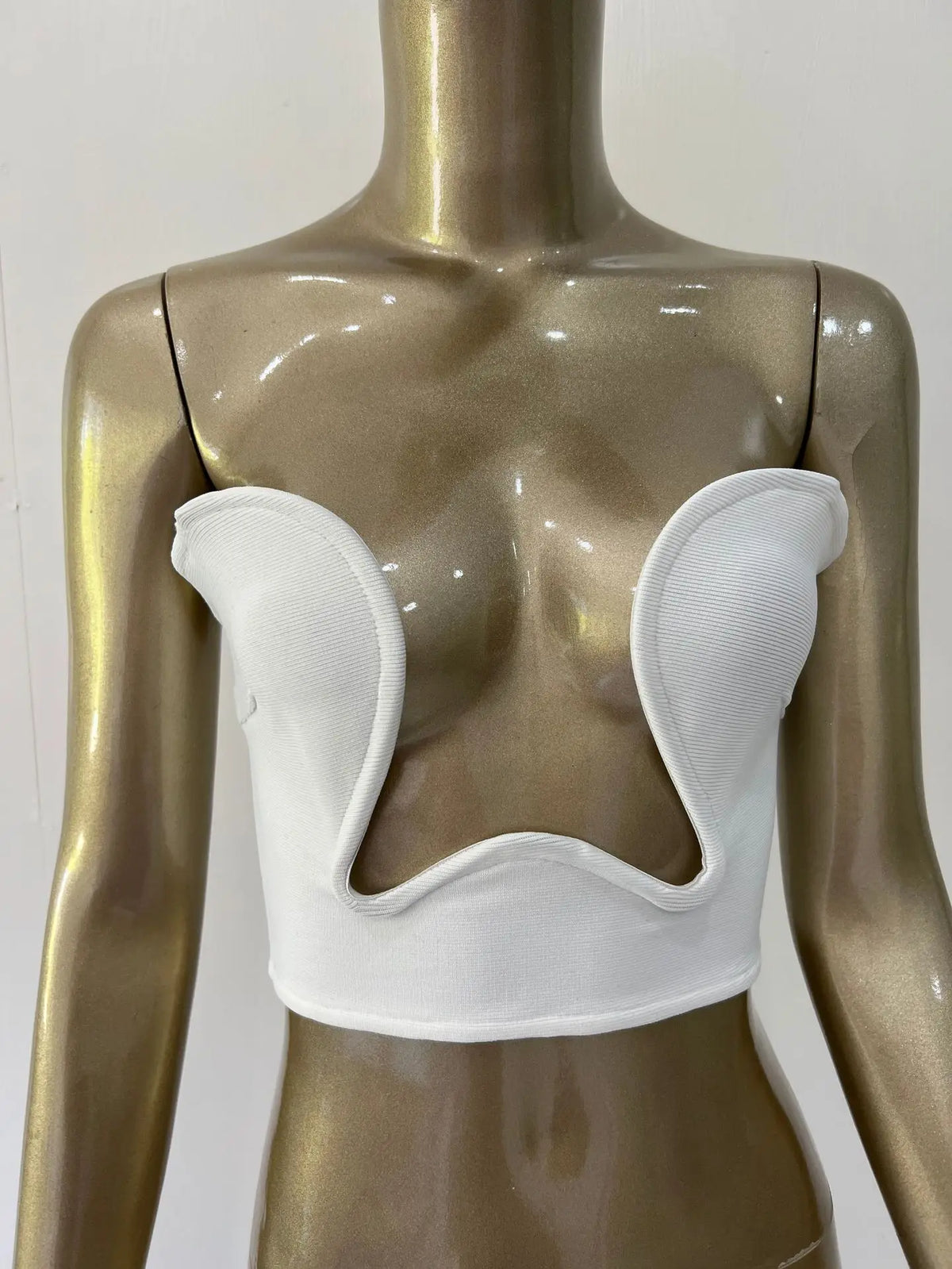 The Heartbreaker Plunge Strapless Crop Top