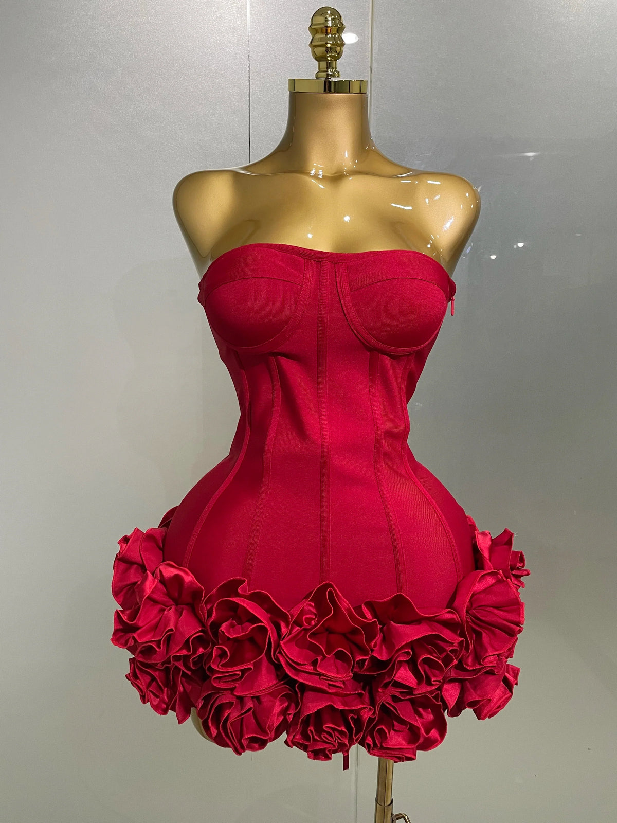 The Celebrity Bandage Strapless Mini Dress