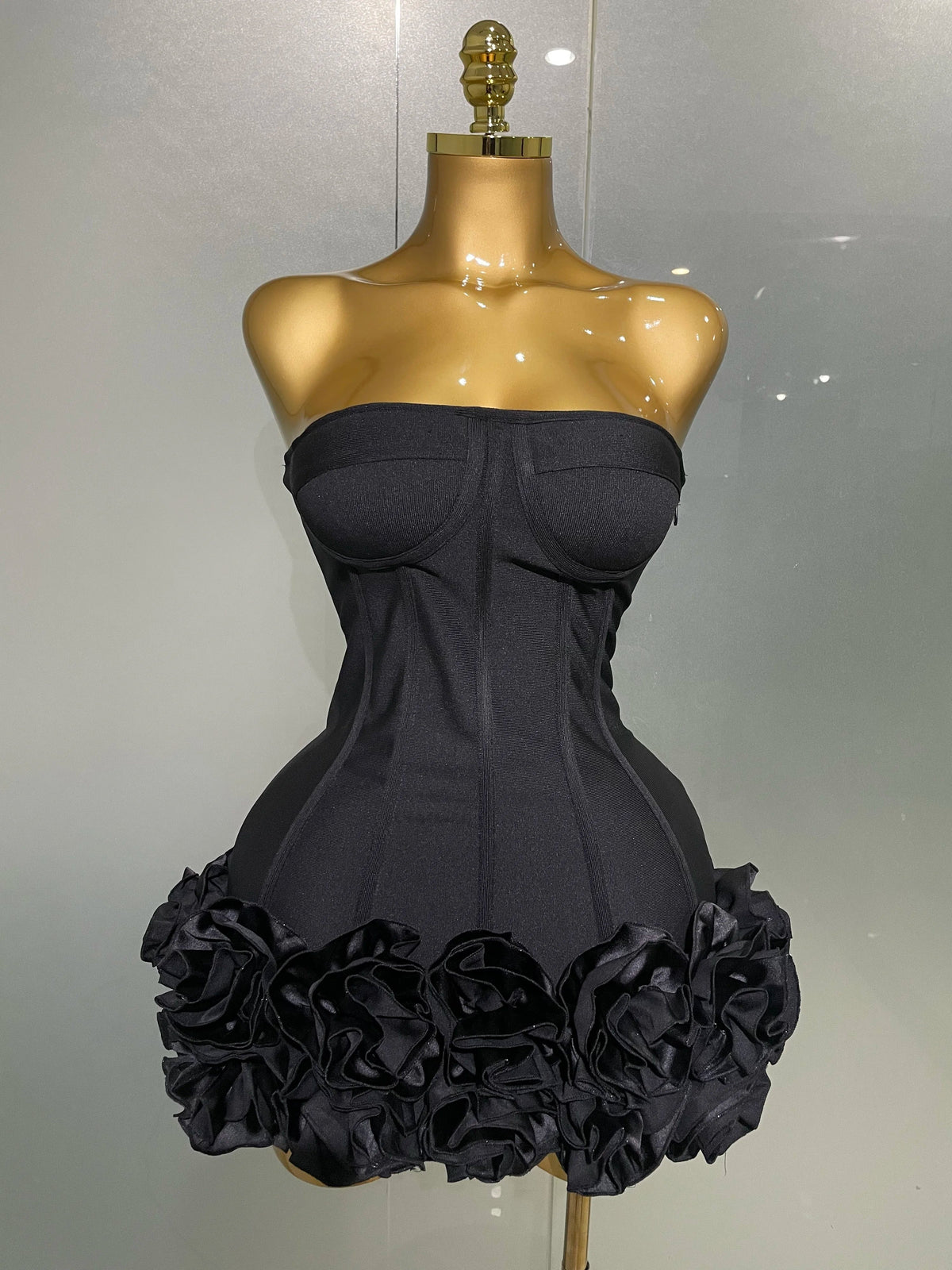 The Celebrity Bandage Strapless Mini Dress