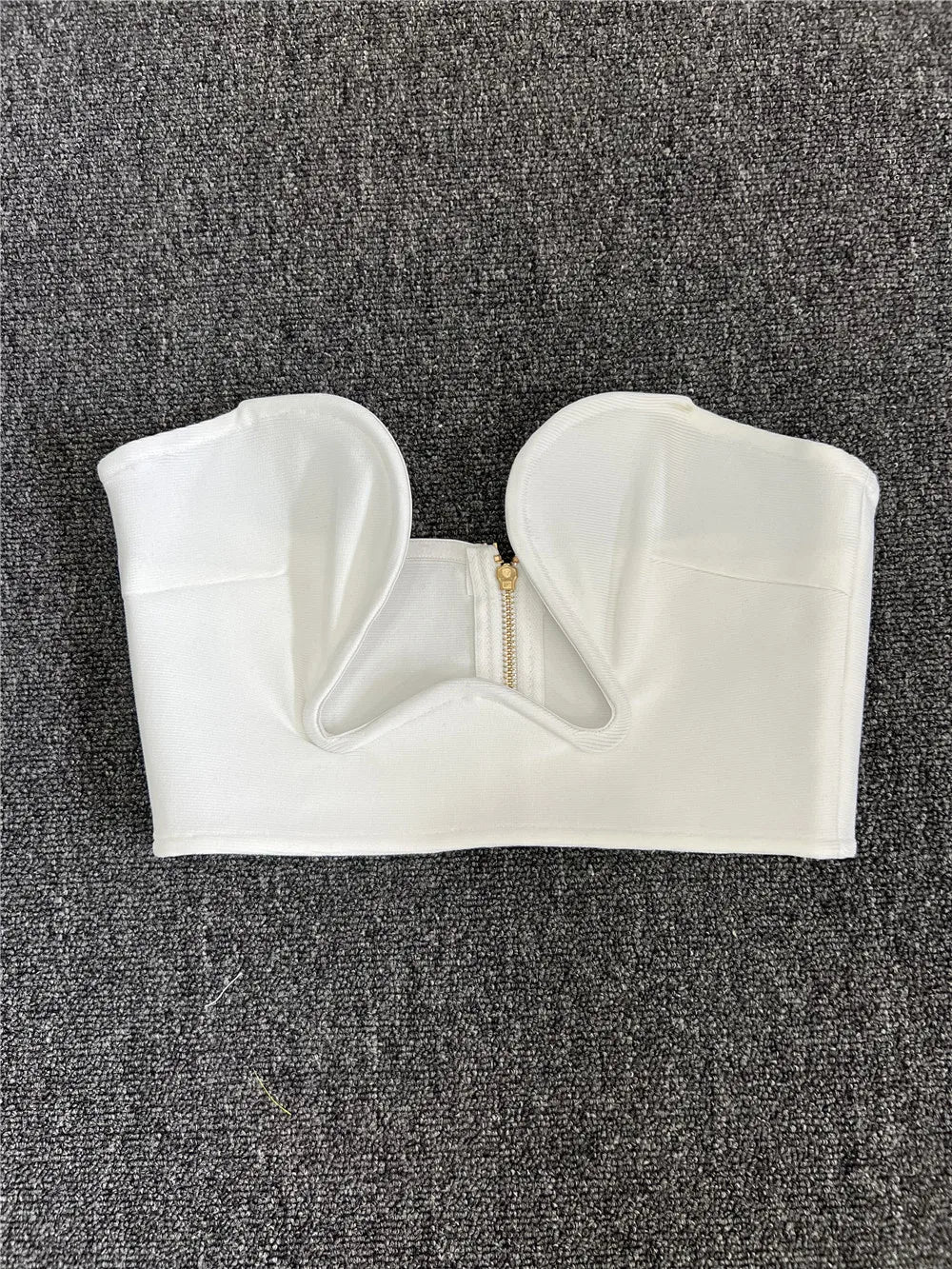 The Heartbreaker Plunge Strapless Crop Top