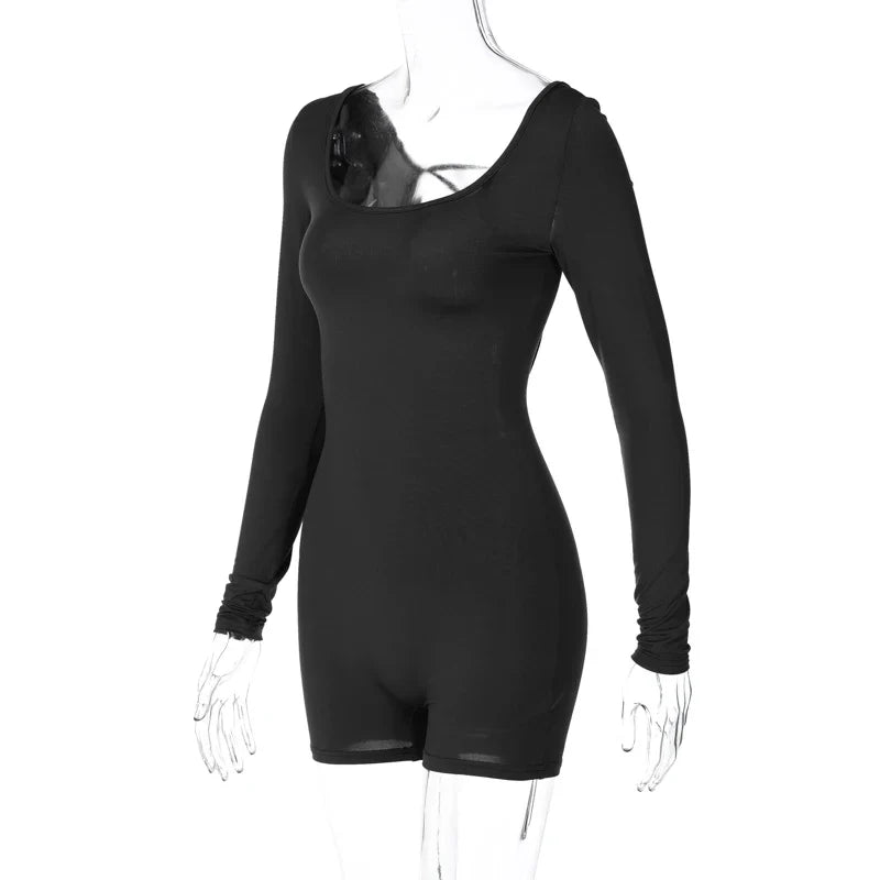 Hugcitar Afterhours Lace-Up Romper