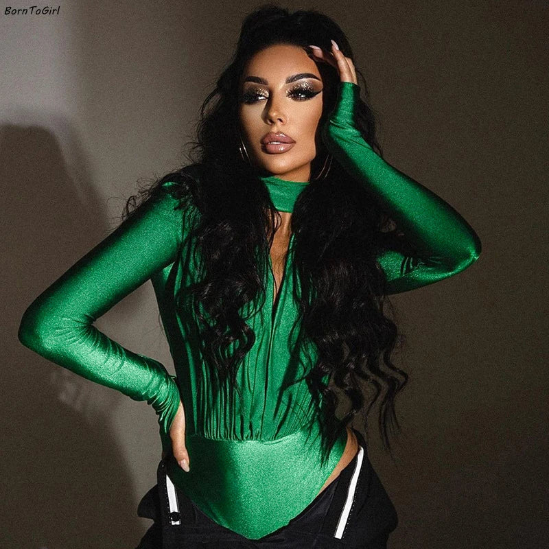The Slim V-Neck Long Sleeve Bodysuit