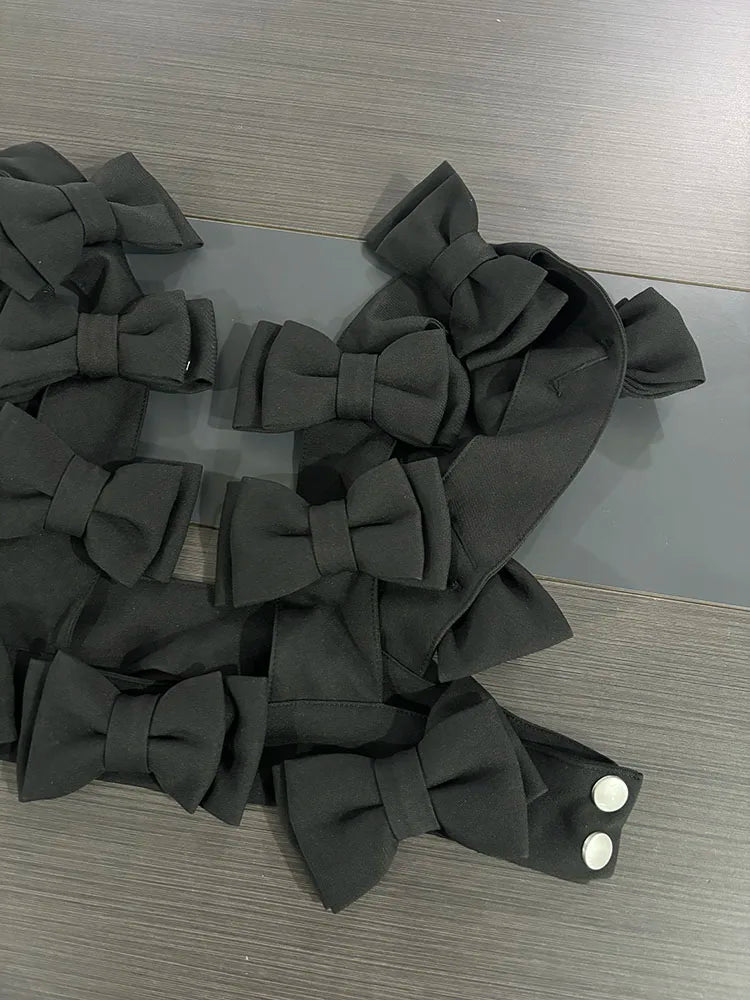 Bow Cascade Statement Crop Top