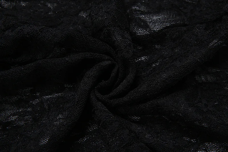 The Nightclub Siren Lace Mesh Jumpsuit