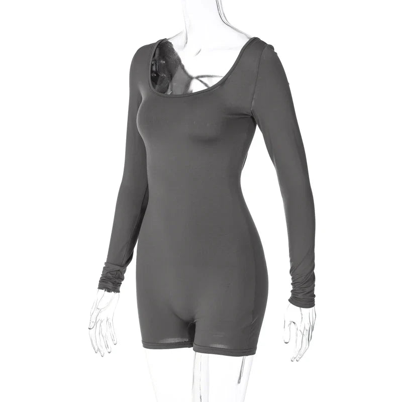 Hugcitar Afterhours Lace-Up Romper