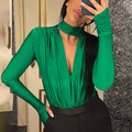 The Slim V-Neck Long Sleeve Bodysuit