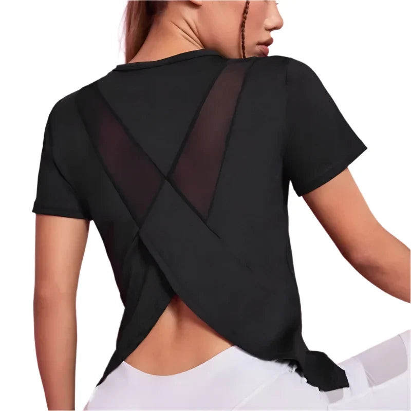 The Studio Breeze Mesh-Back Workout Tee