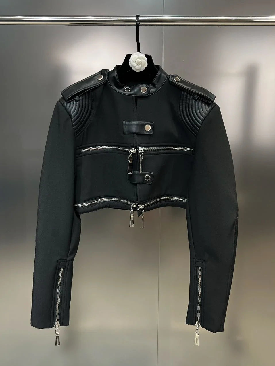 The Downtown Edge Moto Jacket & Cargo Skirt Separates