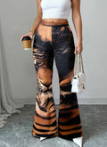 The Tiger Statement Graphic Flare Pants