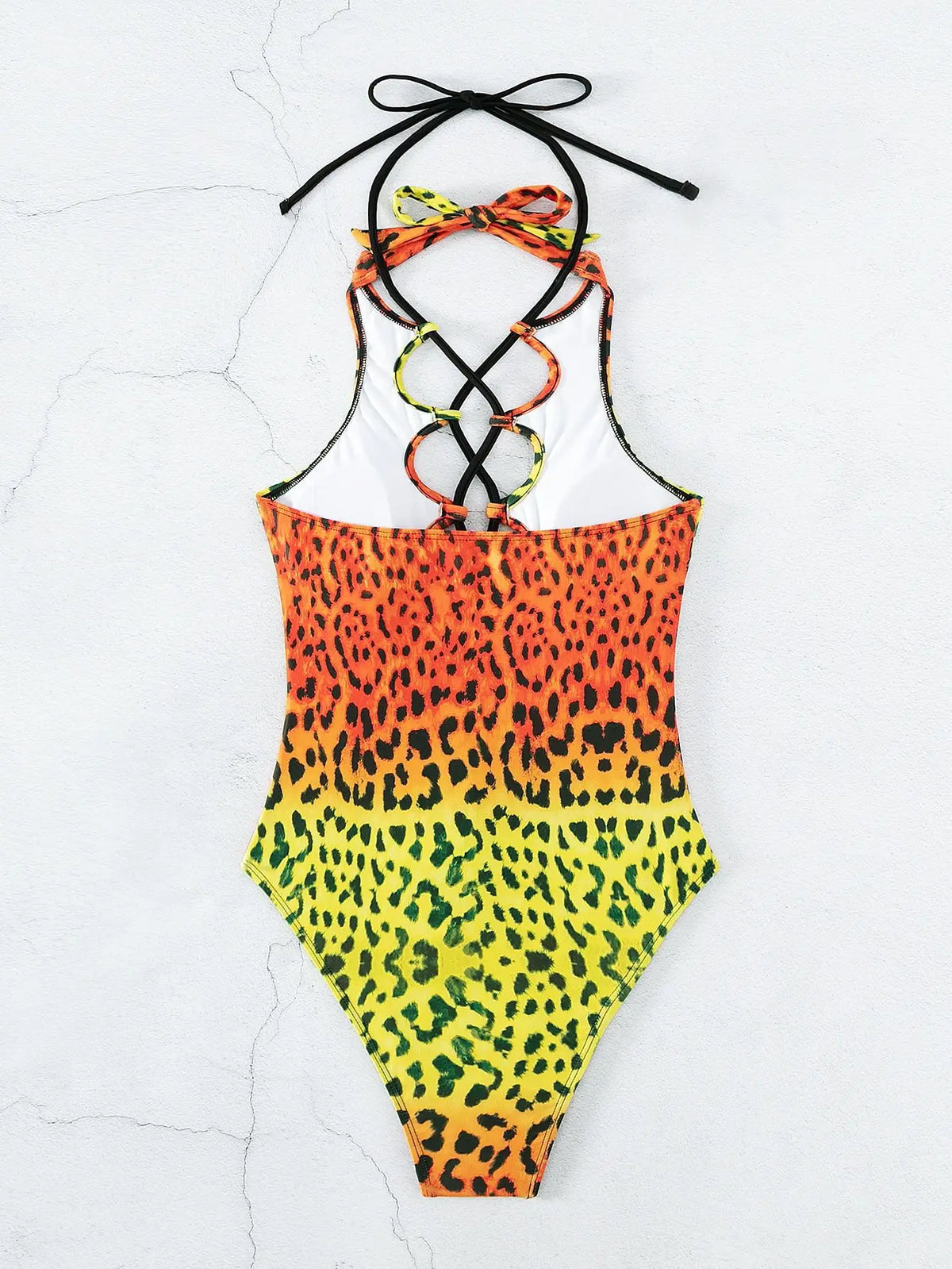 Daxiyee Wild Lagoon Lace-Up Swimsuit