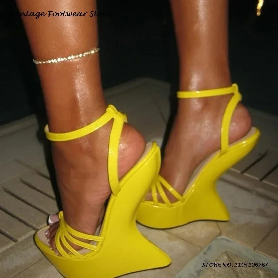 The Candy Sculpture Platform Wedge Sandals