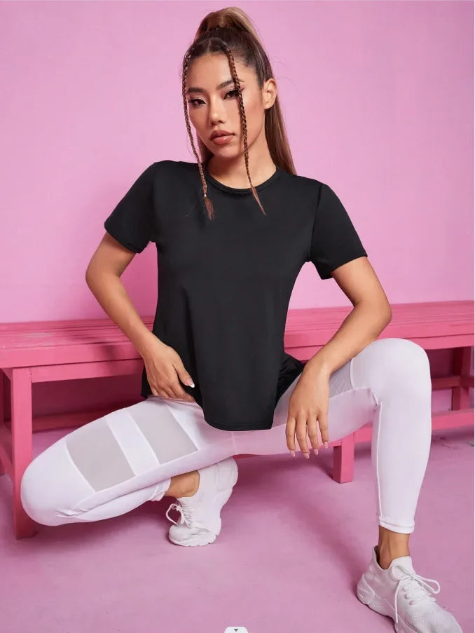 The Studio Breeze Mesh-Back Workout Tee