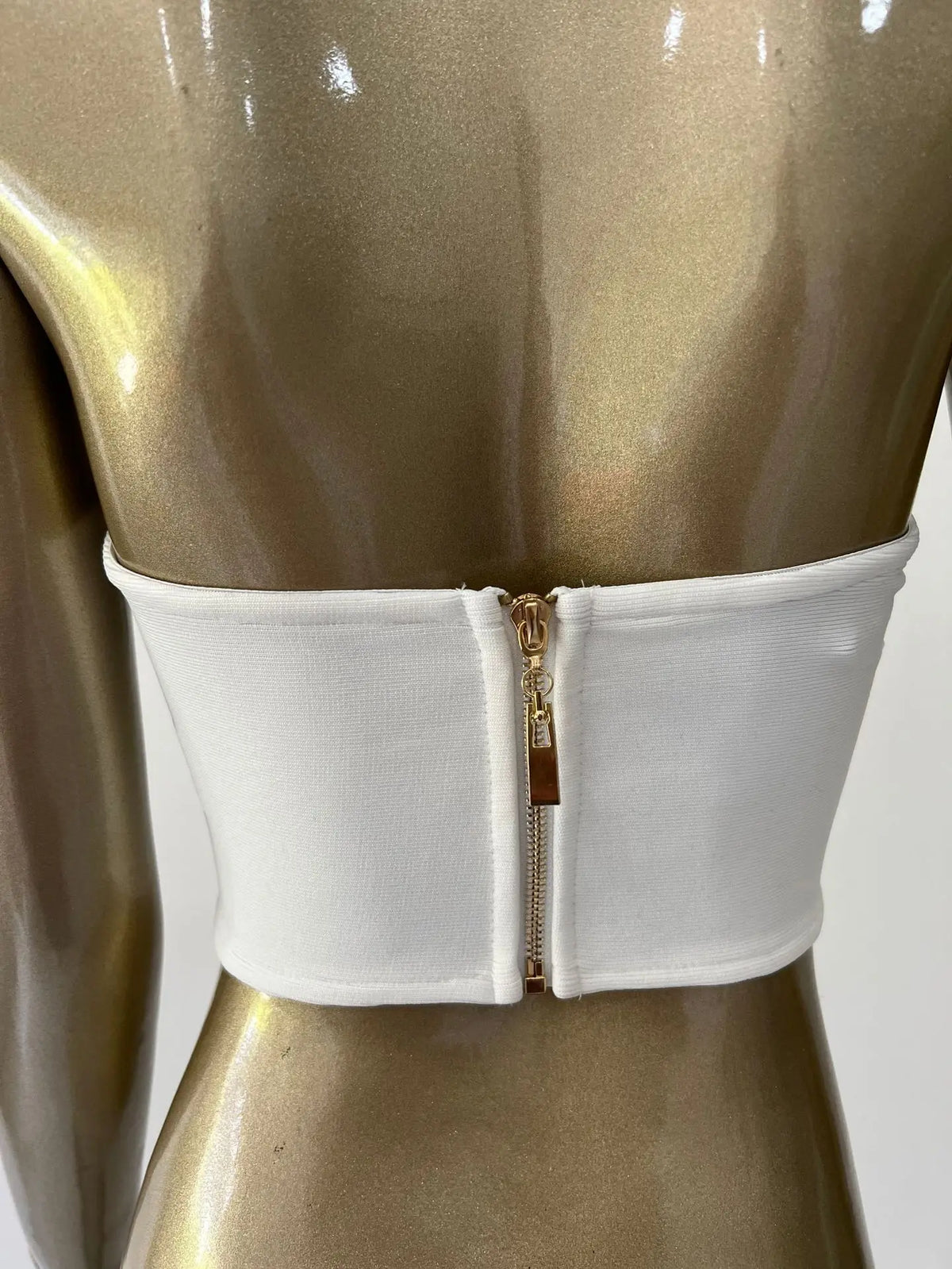 The Heartbreaker Plunge Strapless Crop Top