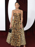 The Leopard Print Sling A-Line Dress