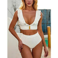 The Riviera Ruffle High Waist Bikini Set