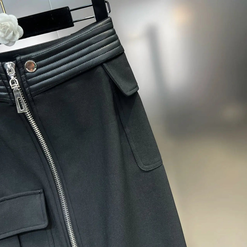 The Downtown Edge Moto Jacket & Cargo Skirt Separates