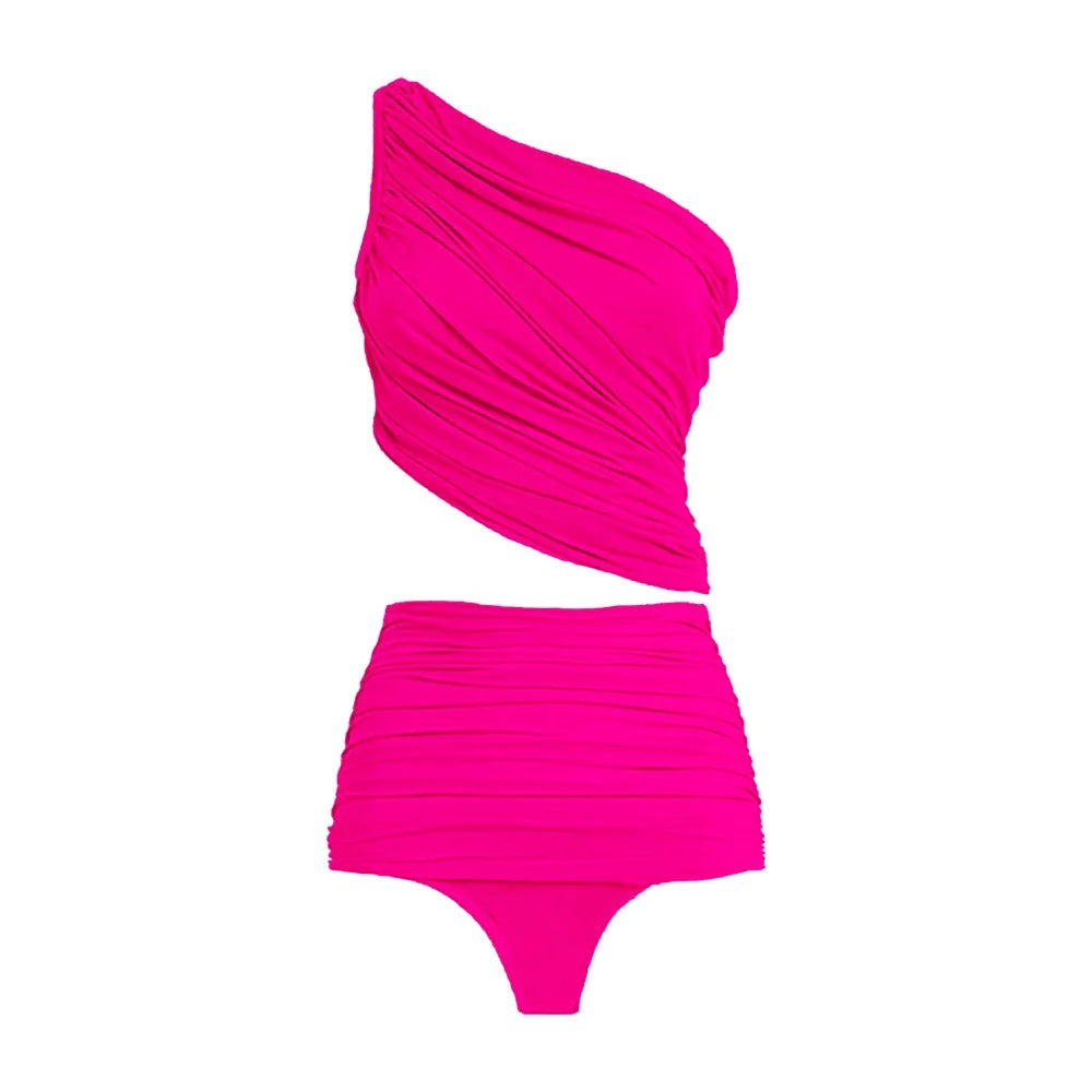 The Resort Romance One-Shoulder Ruffle Bikini