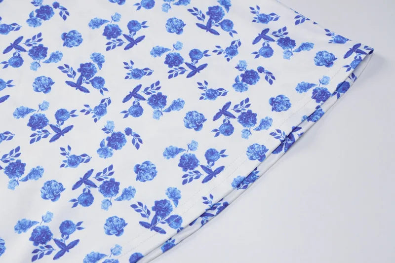 The Floral Strapless Bodycon Maxi Dress
