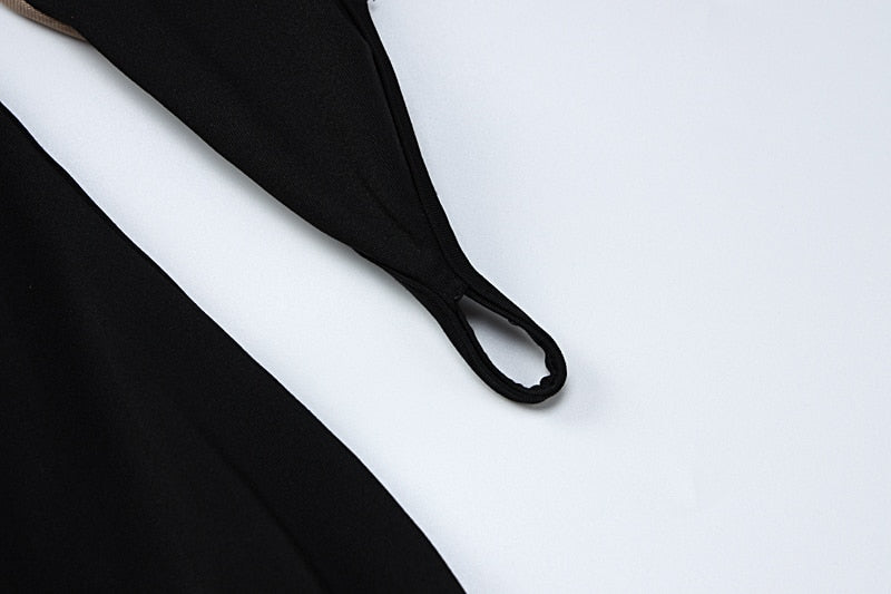 The Noir Illusion Mesh Mini Dress