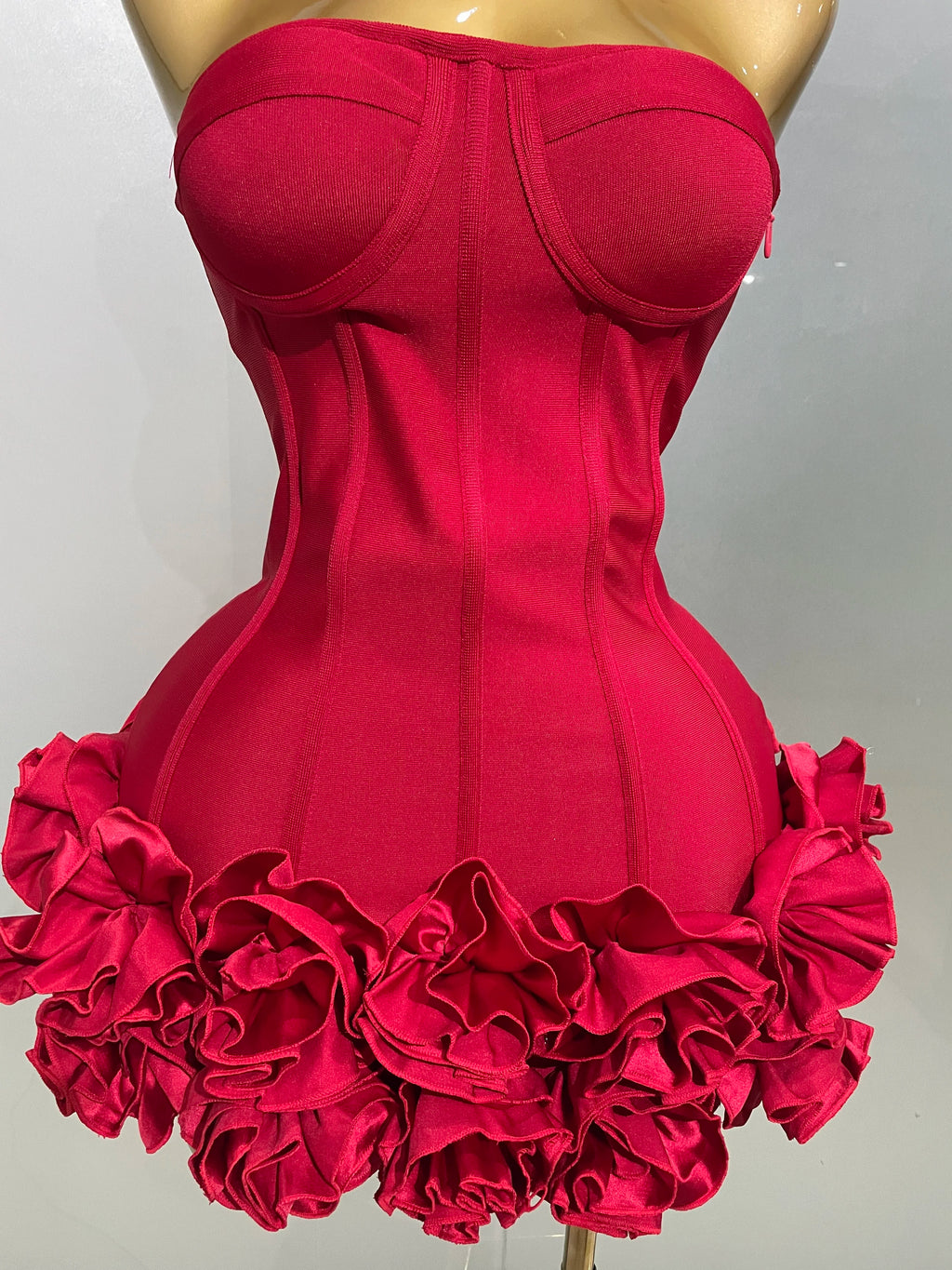 The Celebrity Bandage Strapless Mini Dress