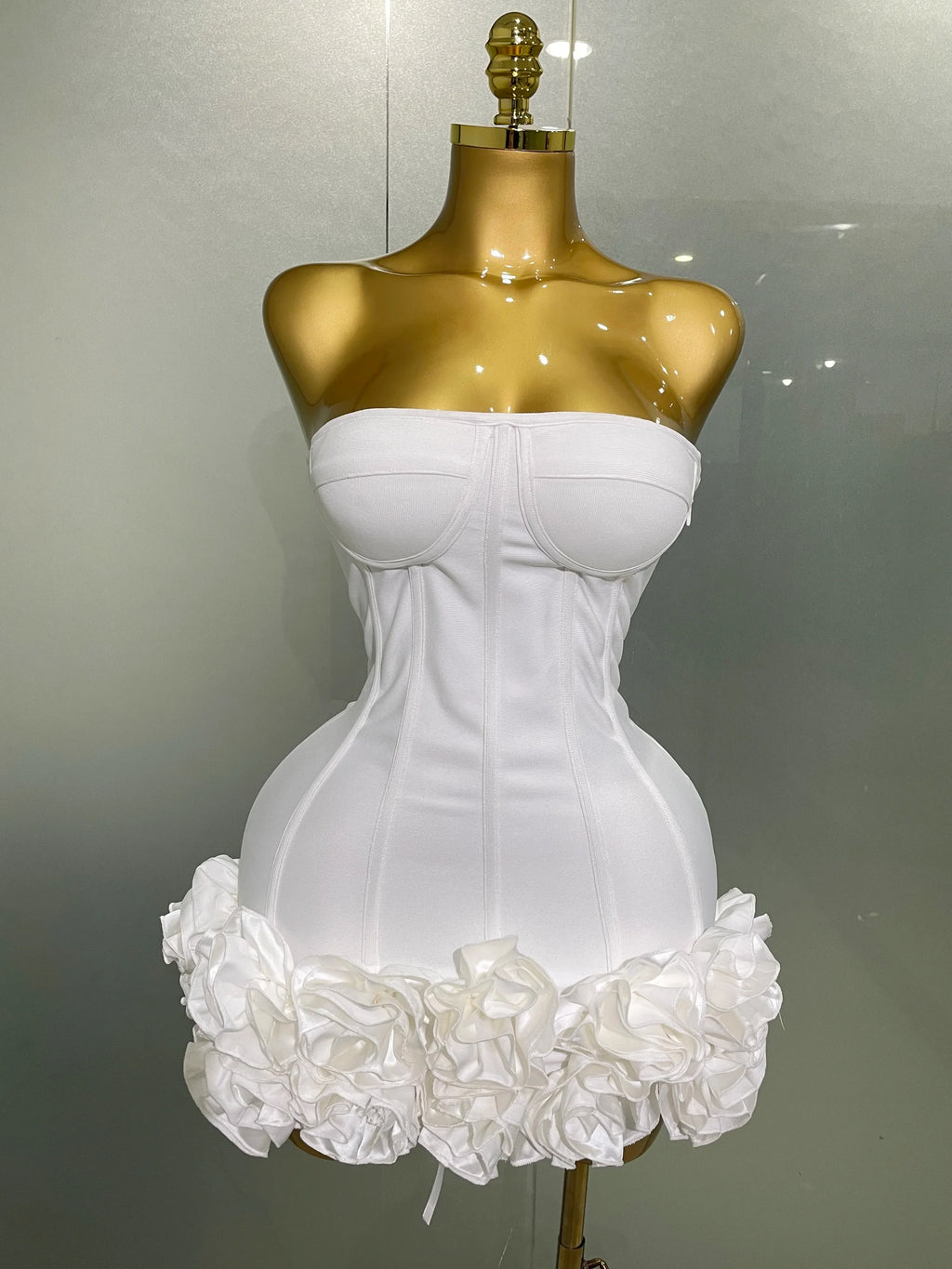 The Celebrity Bandage Strapless Mini Dress