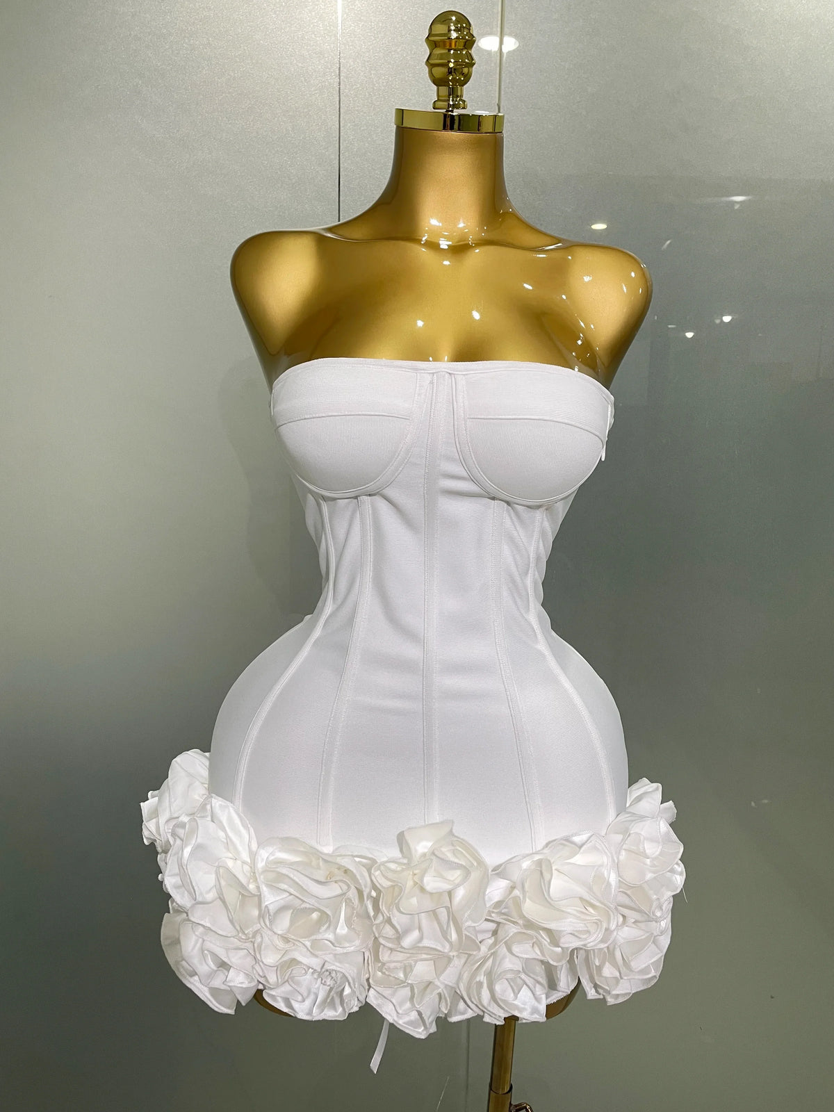 The Celebrity Bandage Strapless Mini Dress