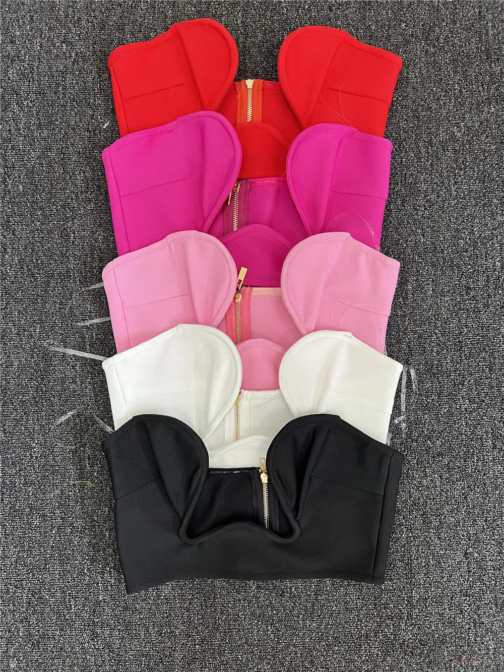 The Heartbreaker Plunge Strapless Crop Top