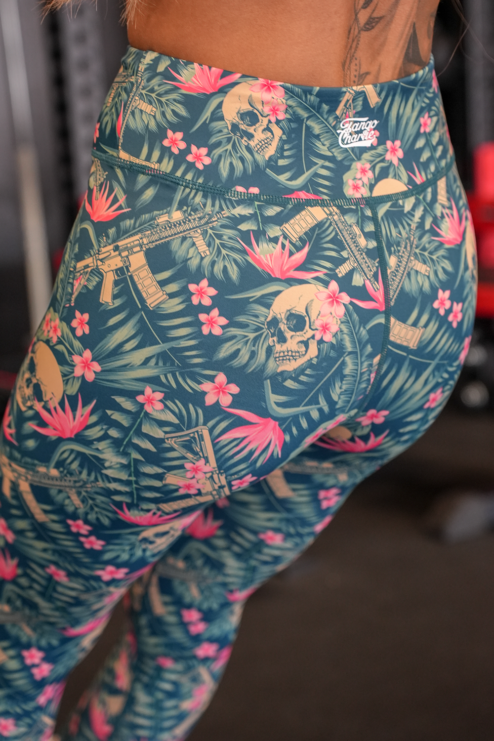Aloha AR Tropical Skull High-Rise Leggings