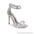 Tisha Two-Strap Stiletto Sandal | Padded Ankle Strap & Back Zip