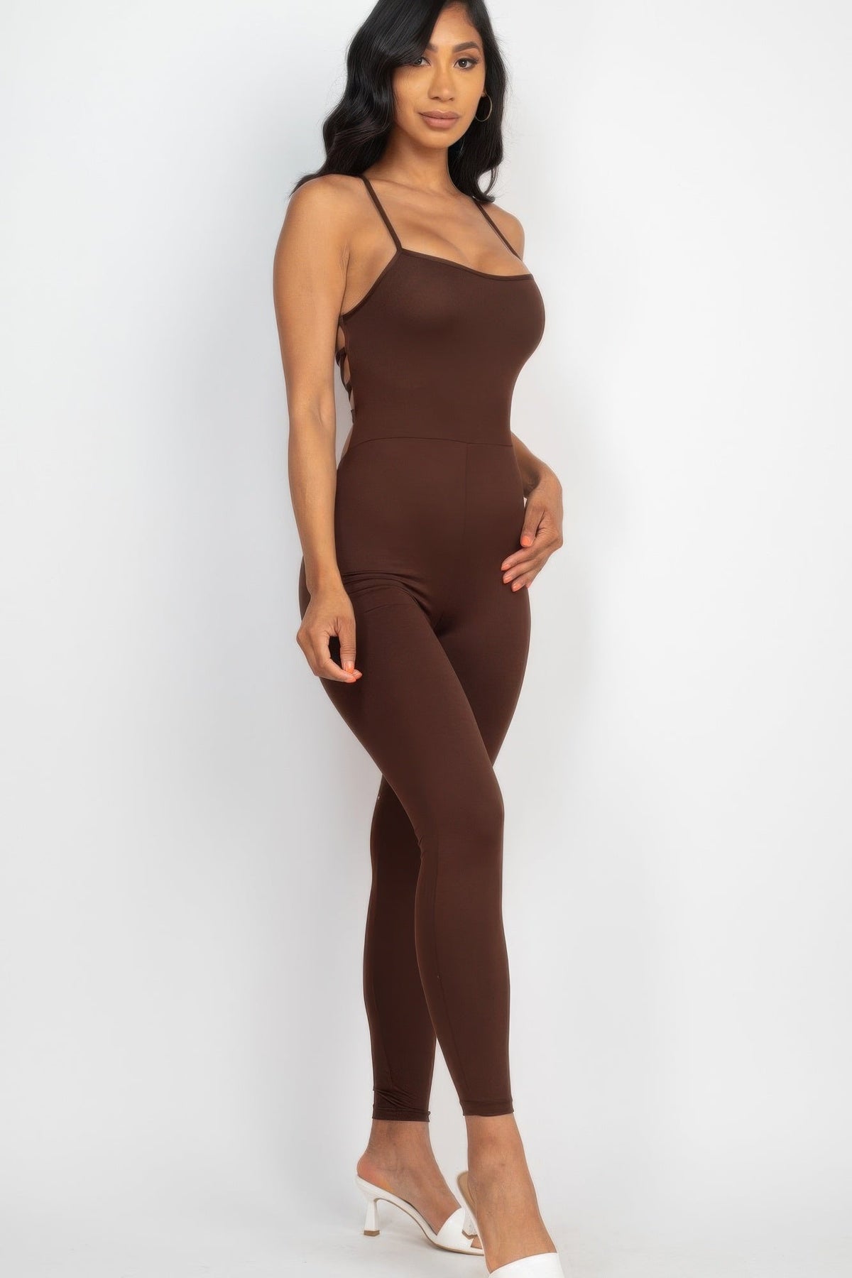 The Midnight Rendezvous Lace-Up Jumpsuit