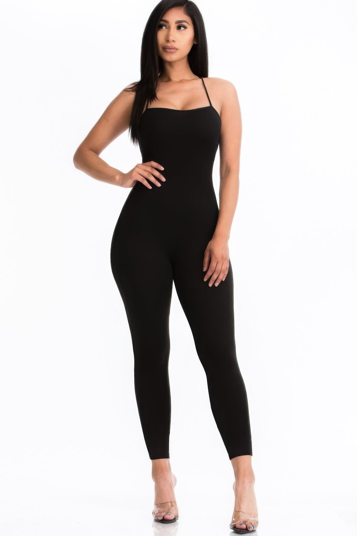 The Midnight Rendezvous Lace-Up Jumpsuit