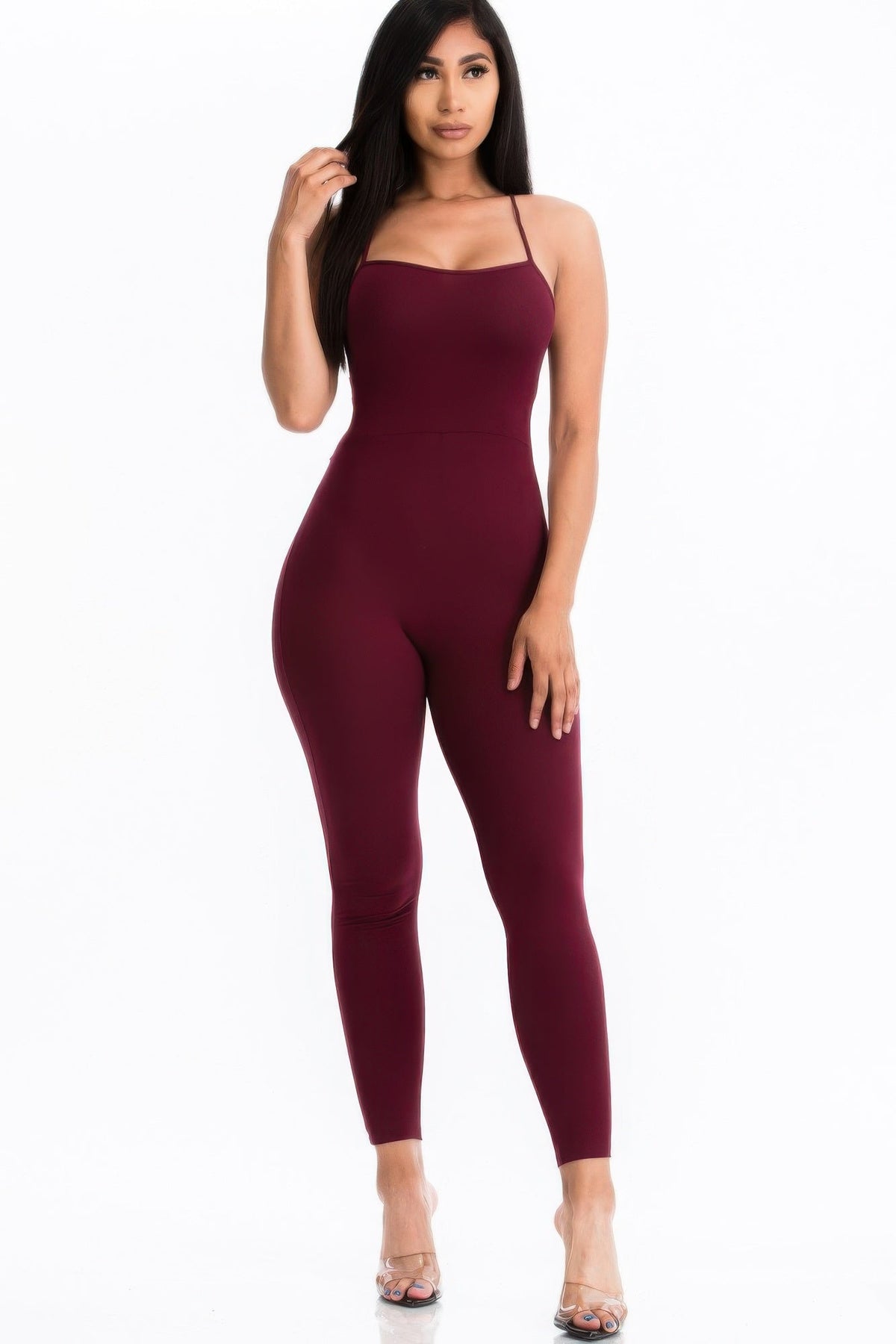 The Midnight Rendezvous Lace-Up Jumpsuit