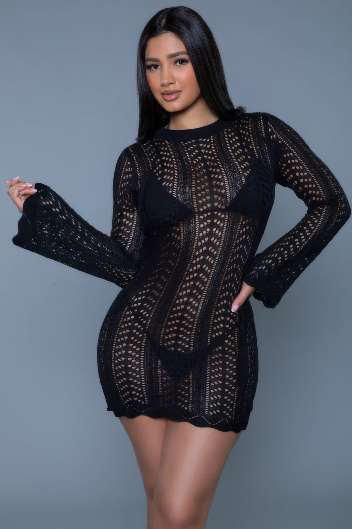 The Kinsley Crochet Mini Swimsuit Coverup