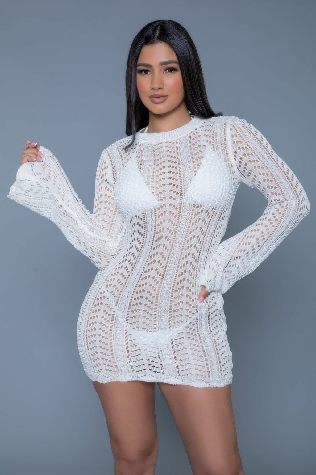 The Kinsley Crochet Mini Swimsuit Coverup