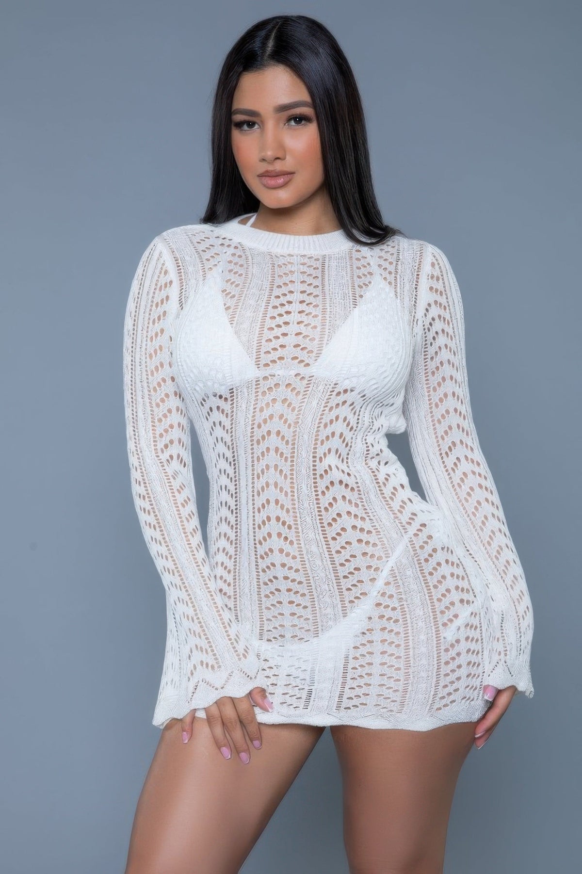 The Kinsley Crochet Mini Swimsuit Coverup