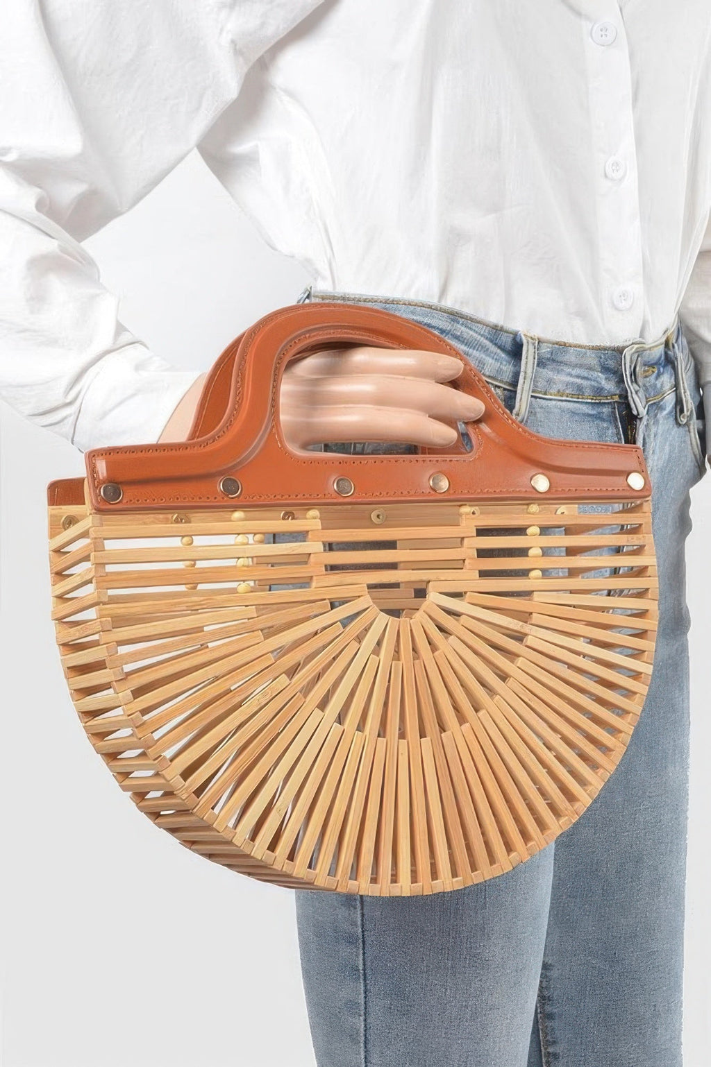 Bamboo Top Handle Bag
