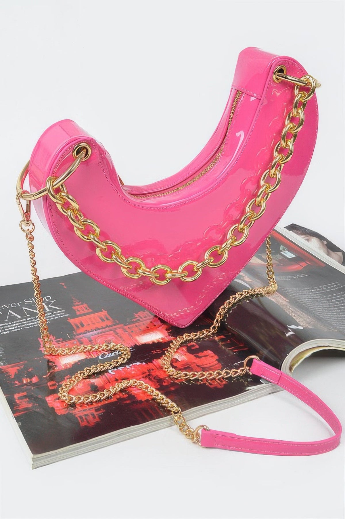 The Oversized Heart Handle Clutch