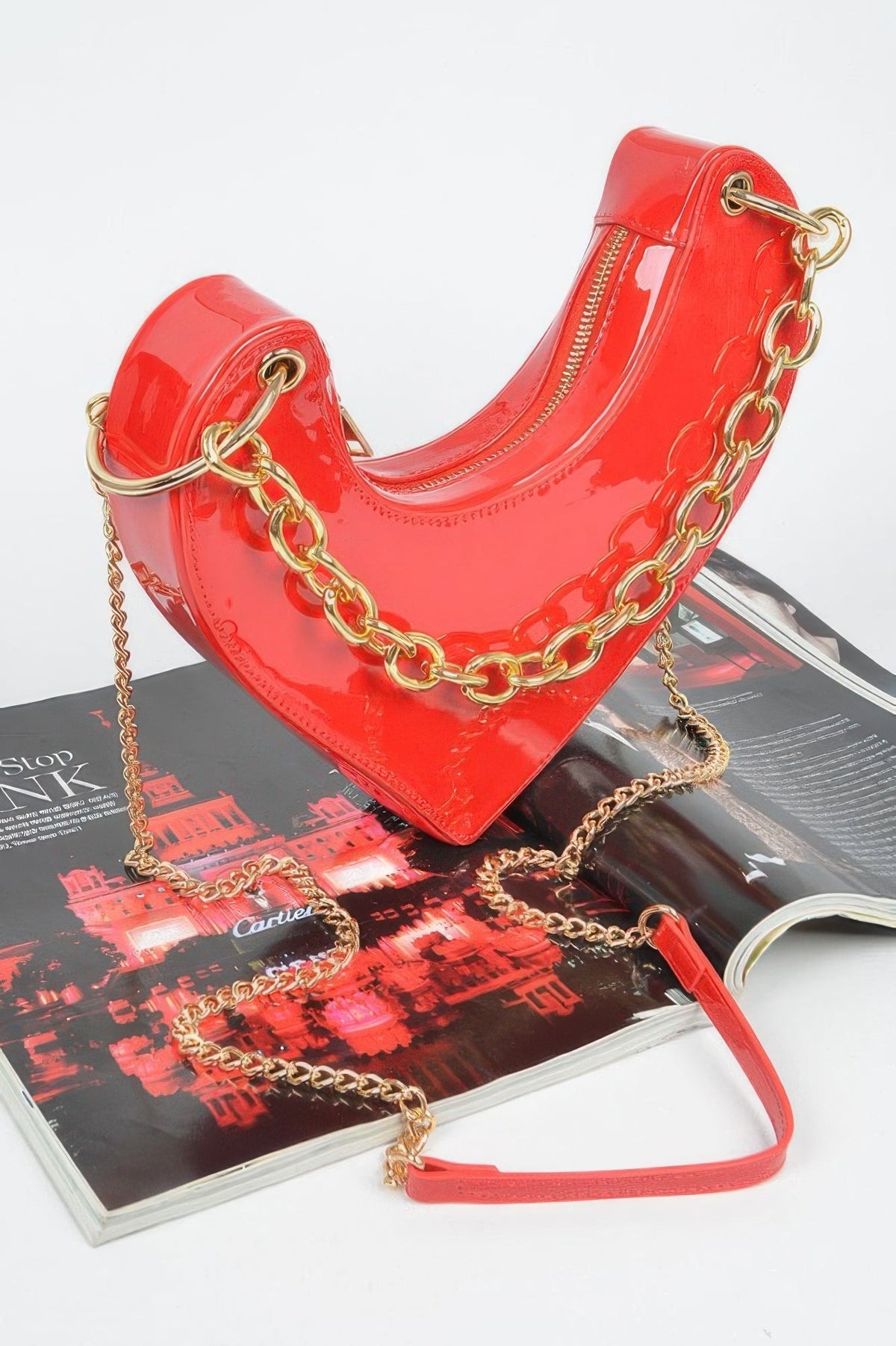 The Oversized Heart Handle Clutch