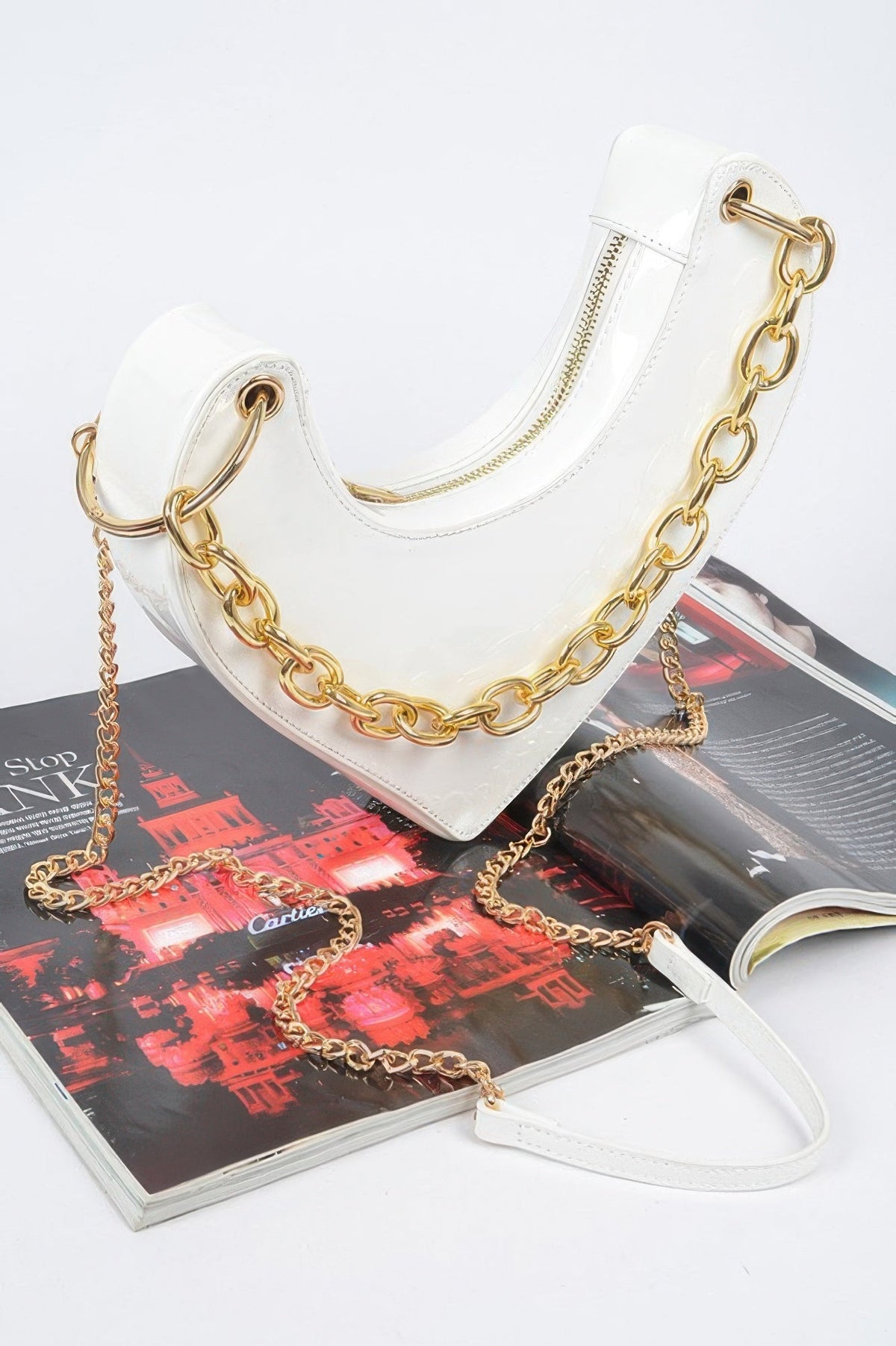 The Oversized Heart Handle Clutch