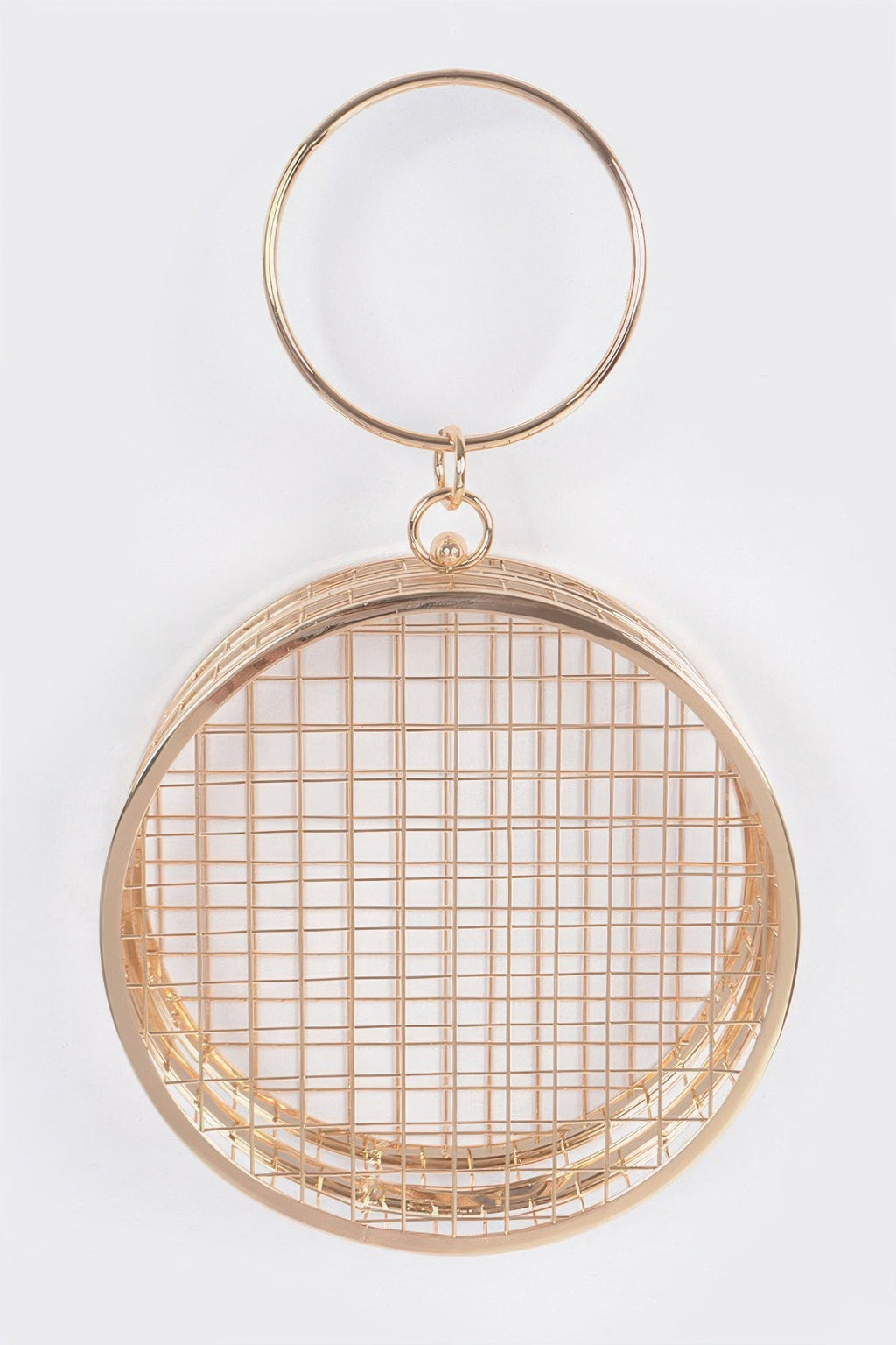 The Metal Wire Round Clutch