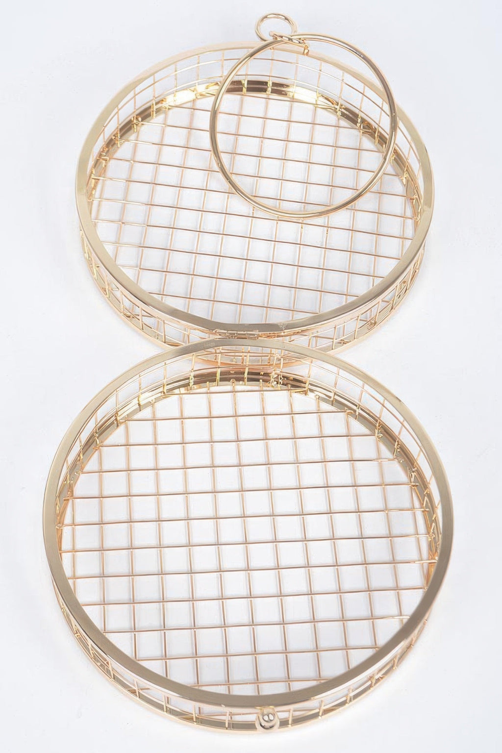 The Metal Wire Round Clutch