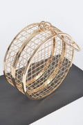 The Metal Wire Round Clutch