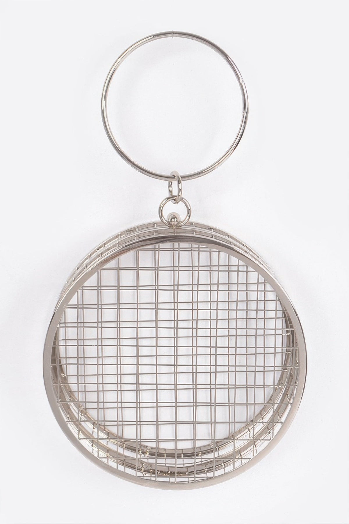 The Metal Wire Round Clutch
