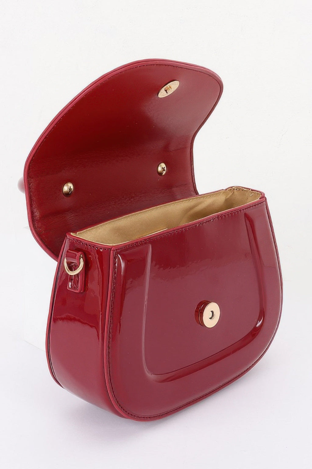 The Glossy Patent Top Handle Bag